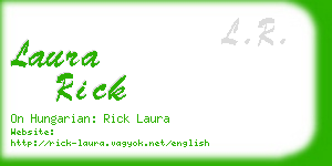 laura rick business card